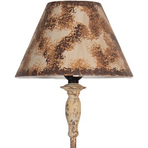 Clayre & Eef 5LMC0043 Lampă de masă Ø22x71cm Fier Antique Beige Brown E27 60W