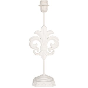 Clayre & Eef 6LMP796 Lampă bază lemn alb 17x13x44 cm...