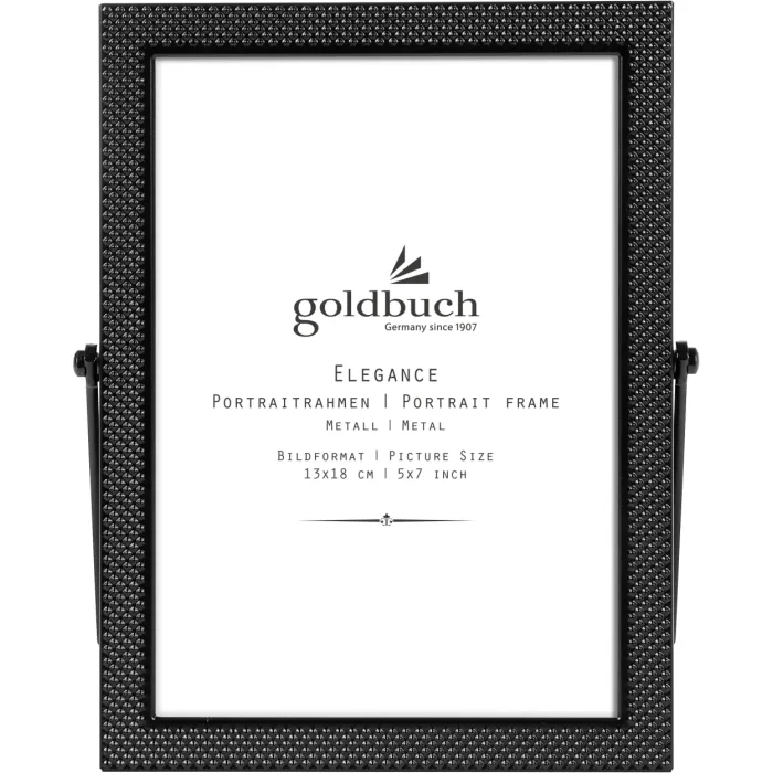 Goldbuch Metal Picture Frame Elegance negru 13x18 cm