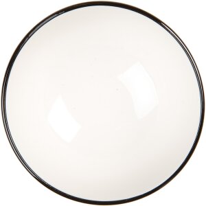 Clayre & Eef 6CEBO0072 Bol ceramic alb negru Ø...