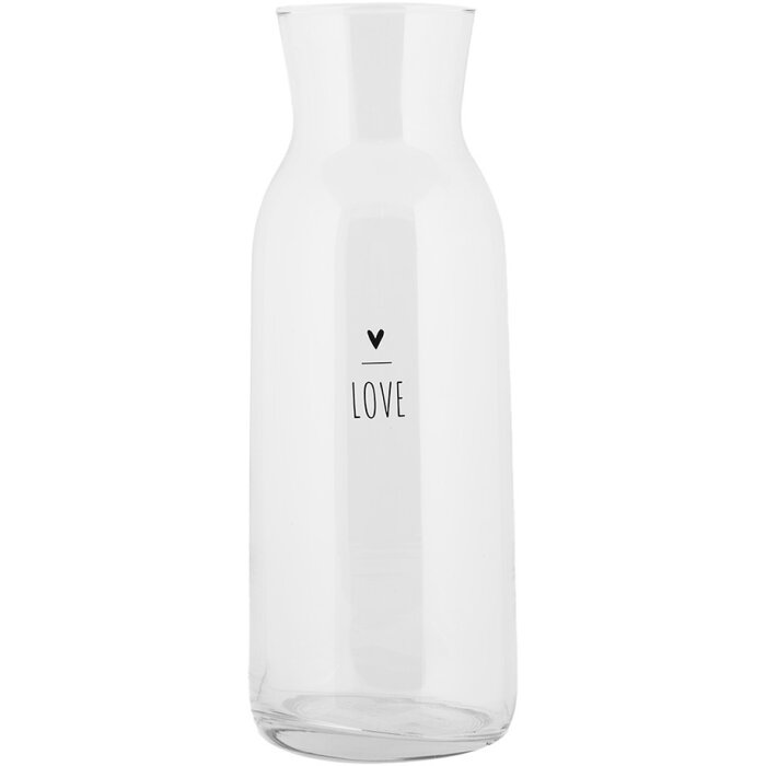 Clayre & Eef BHSGL0001 Carafe din sticlă 1000 ml Ø 9x25 cm stil country