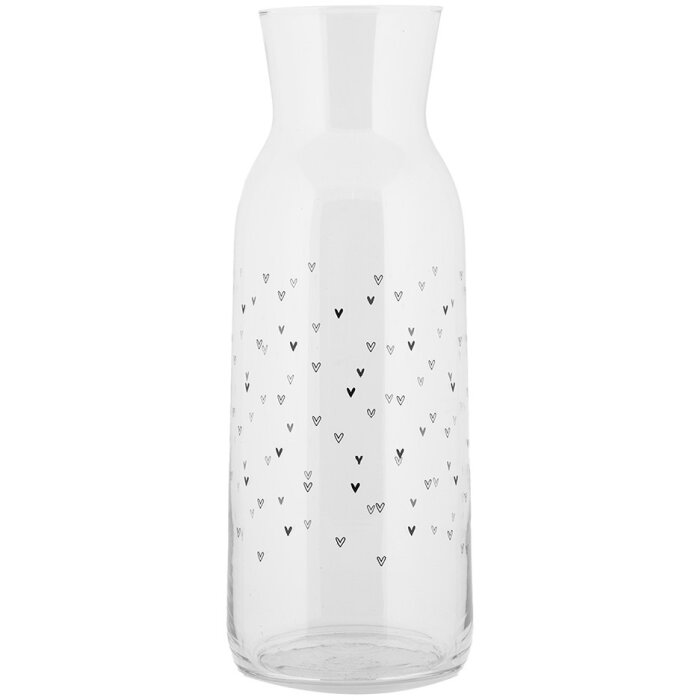 Clayre & Eef BHSGL0002 Carafe model inimă Sticlă Ø 9x25 cm 1000 ml Transparent