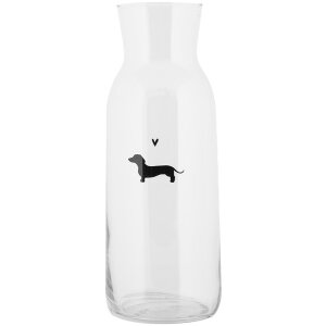 Clayre & Eef PWSGL0002 Carafe Sticlă Ø 9x25 cm...