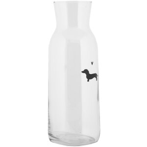 Clayre & Eef PWSGL0002 Carafe Sticlă Ø 9x25 cm...