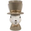 Clayre & Eef 6PR4401 Eggcup Rabbit Beige Brown 7x7x12 cm Stil rustic