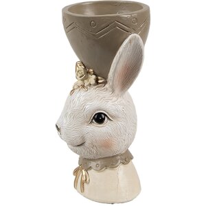 Clayre & Eef 6PR4402 Eggcup Rabbit Bej Maro Stil de...