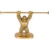 Clayre & Eef 6PR5104 Suport pentru role de hârtie igienică Orangutan Gold 40x12x23 cm