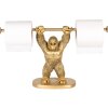 Clayre & Eef 6PR5104 Suport pentru role de hârtie igienică Orangutan Gold 40x12x23 cm