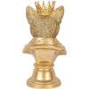 Clayre & Eef 6PR5108 Decorațiune bust pisică de culoare aurie 20x19x37 cm