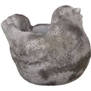 Clayre & Eef 6TE0564 Ghiveci de flori Bird Stone Grey...