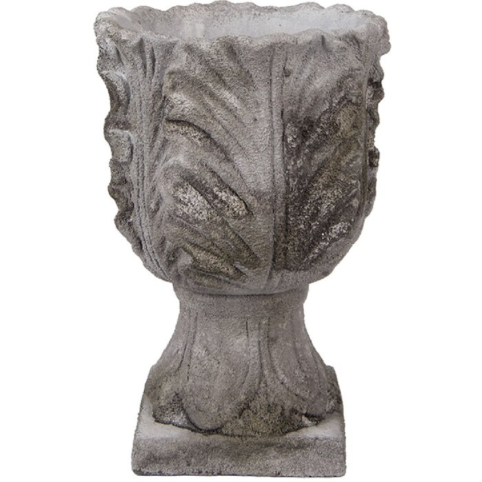 Clayre & Eef 6TE0566 Ghiveci de flori Stone Grey Antique Ø 16x24 cm