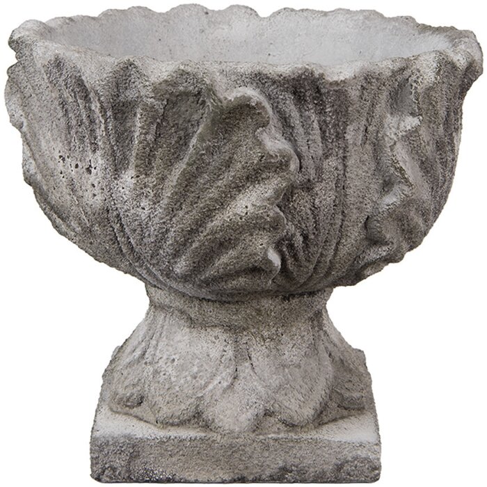 Clayre & Eef 6TE0567 Ghiveci de flori Stone Grey Ø 20x17 cm Antic