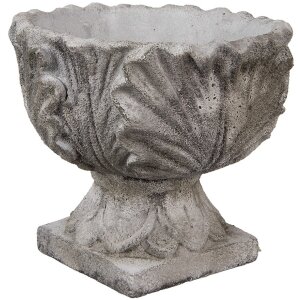 Clayre & Eef 6TE0567 Ghiveci de flori Stone Grey Ø 20x17 cm Antic