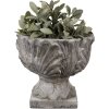 Clayre & Eef 6TE0567 Ghiveci de flori Stone Grey Ø 20x17 cm Antic