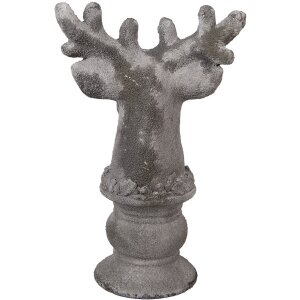 Clayre & Eef 6TE0568 Decorațiune căprioară piatră gri 17x14x26 cm