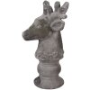 Clayre & Eef 6TE0568 Decorațiune căprioară piatră gri 17x14x26 cm