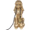 Clayre & Eef 6LMP793 Lampă de masă Poodle Gold 27x16x38 cm E27 60W