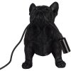 Clayre & Eef 6LMP794 Lampă de masă Bulldog negru 35x19x28 cm E14 40W