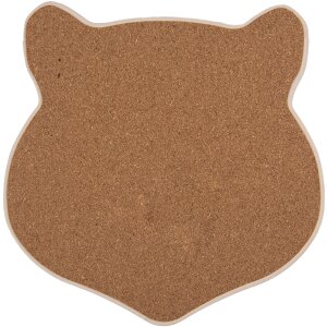 Clayre & Eef 6CE2065 Pan Mat Cat Ceramic Brown 20x20...