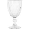 Clayre & Eef 6GL5046 Pahar de vin 200ml cu design tăiat Ø8xH16cm Transparent