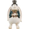 Clayre & Eef Figurină decorativă iepure Albastru alb 14x13x23 cm Poliresină