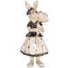 Clayre & Eef Decorative Rabbit Beige Black 13x11x30 cm Polyresin Easter Figurine