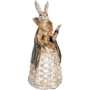 Clayre & Eef Decorative Rabbit Beige Gold 11x10x24 cm...