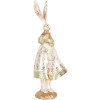 Clayre & Eef Decorative Rabbit Vintage Easter Figurine Beige Gold 12x9x33 cm