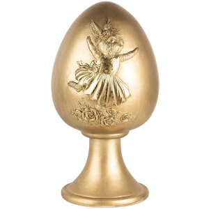 Clayre & Eef Decorative Egg Gold Ø 14x24 cm...