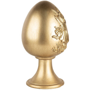 Clayre & Eef Decorative Egg Gold Ø 14x24 cm...