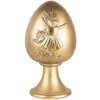 Clayre & Eef Decorative Egg Gold Ø 14x24 cm Polyresin Easter Decoration