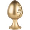 Clayre & Eef Decorative Egg Gold Ø 14x24 cm Polyresin Easter Decoration