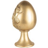 Clayre & Eef Decorative Egg Gold Ø 14x24 cm Polyresin Easter Decoration