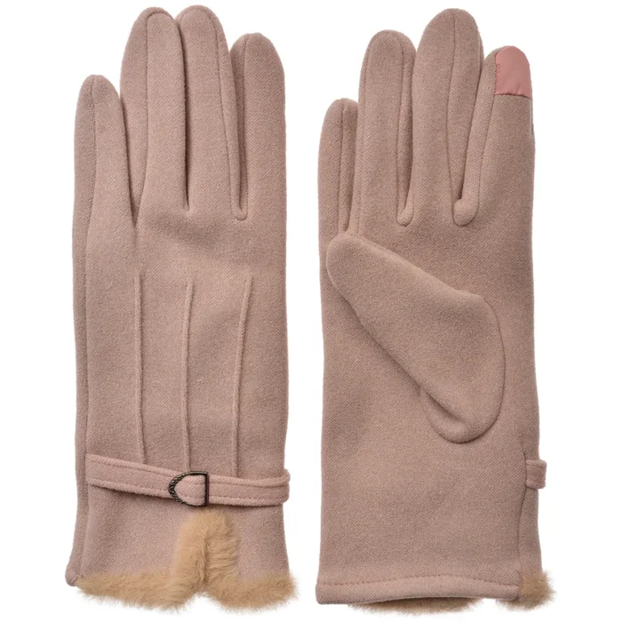 Juleeze JZGL0111P Winter Gloves Pink Touchscreen Ladies 9x23 cm