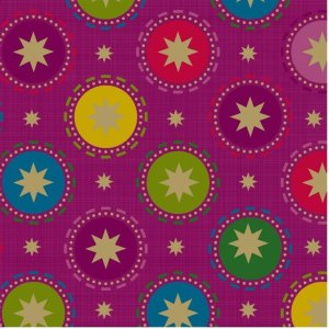 Papier-Servietten Dots-Sterne-beere