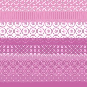 Papier-Servietten Mustermix-Streifen-pink