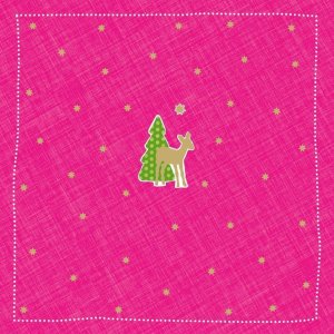 Papier-Servietten Bambi-klein-pink