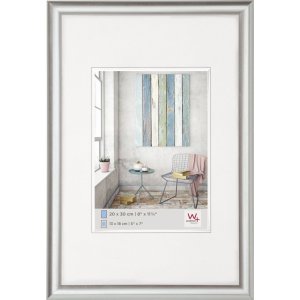 Walther Kunststoffrahmen Trendstyle silber 40x60 cm