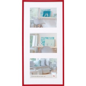 Walther Galerierahmen New Lifestyle 3 Fotos 15x20 cm rot