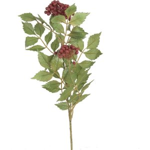 Dekozweig mit Beeren rot 74 cm