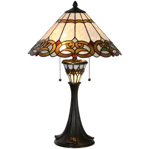 Clayre & Eef 5LL-5392 Tiffany Tischlampe Ø...