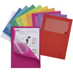 Exacompta Fenstermappen Forever A4 Recyclingkarton 120g...