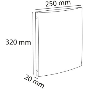 Exacompta Ringbuch A4 blickdicht grün 4 Ringe 20mm...