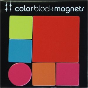 Color BLOCK Vinylmagnete Mix 6 Stück