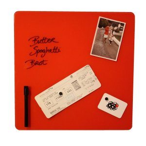 DRY ERASE Magnet Glastafel 38x38 cm rot