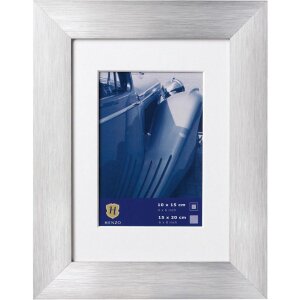 Henzo Luzern Alurahmen 15x20 Silber Premium-Bilderrahmen...