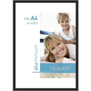 Nielsen Alurahmen Classic 21x29,7 cm eloxal schwarz DIN...