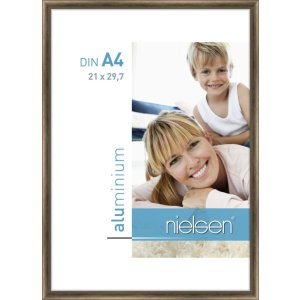 Nielsen Alurahmen Classic 21x29,7 cm struktur walnuss DIN...