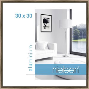 Nielsen Alurahmen Classic 30x30 cm struktur walnuss