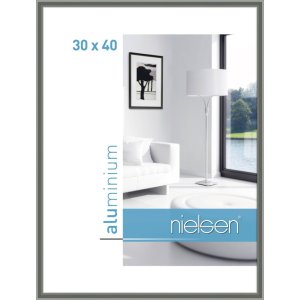 Nielsen Alurahmen Classic 30x40 cm Contrastgrau Hoch- und...